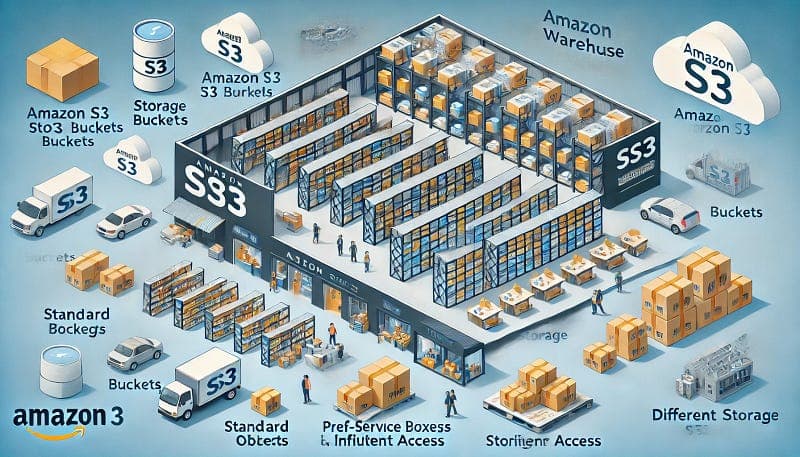 Amazon S3: The IKEA Warehouse Analogy 🏭📦